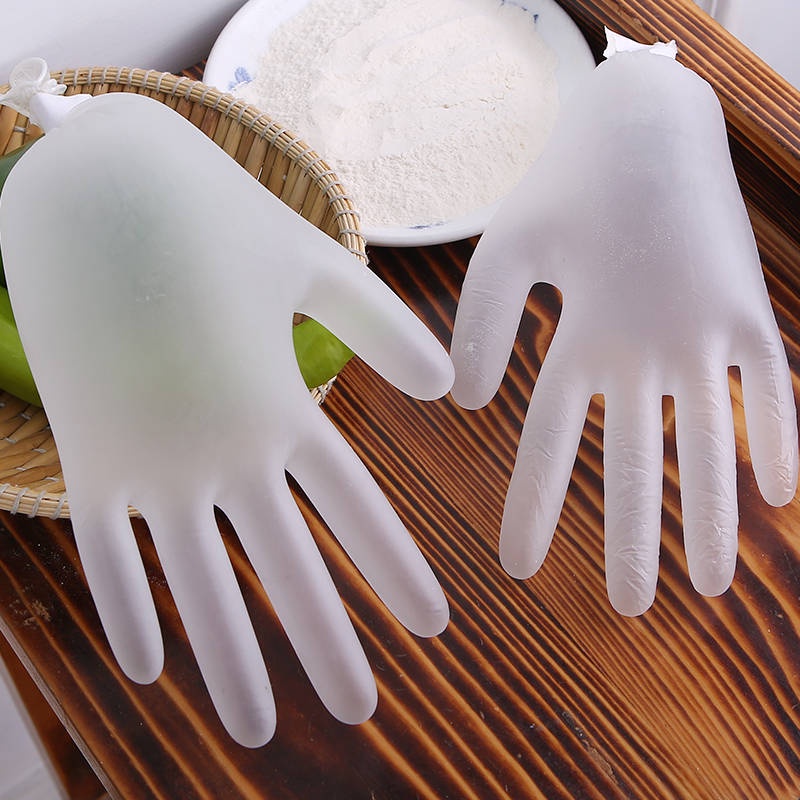 Găng tay PVC dùng một lần Thực phẩm trong suốt Bữa ăn cao su Cao su Phẫu thuật nha khoa Găng tay làm đẹp chống tĩnh điện