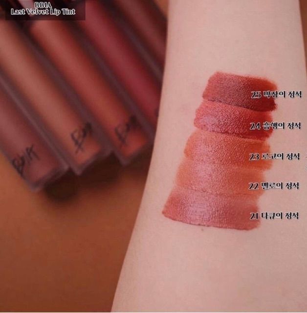( Có Bill) Son BBIA Last Velvet Lip Tint chính hãng Hàn Quốc | WebRaoVat - webraovat.net.vn