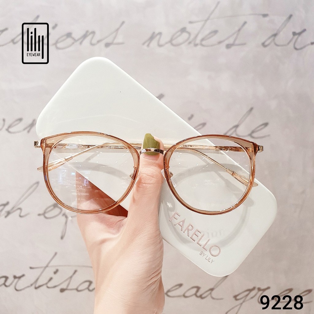Gọng kính cận thời trang kim loại Di9228 Lilyeyewear