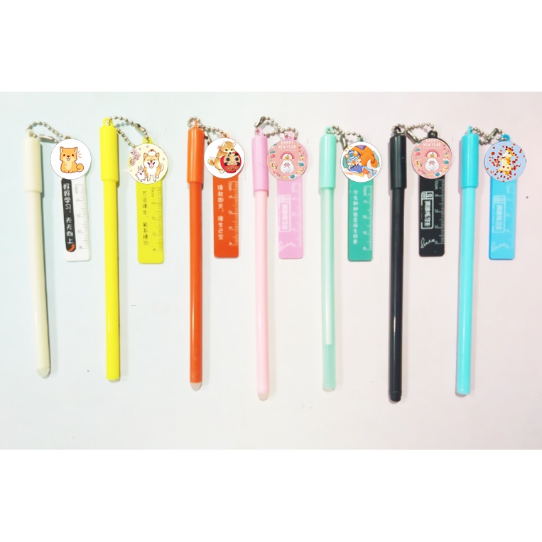 Bút shiba kèm dây treo BMCI18 bút cute dễ thương thần tượng idol hoạt hình