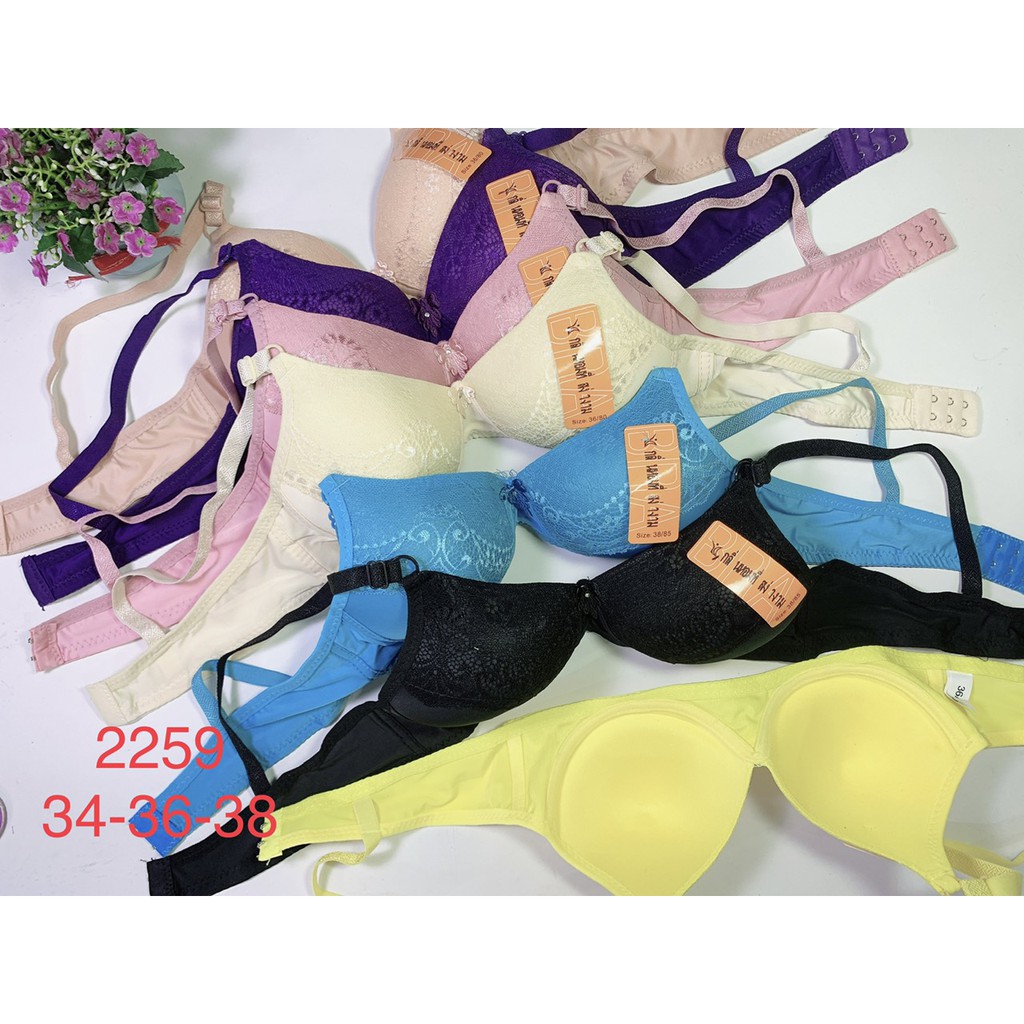 Áo ngực không gọng, mút mỏng mặc ở nhà thoải mái Size 34 36 38