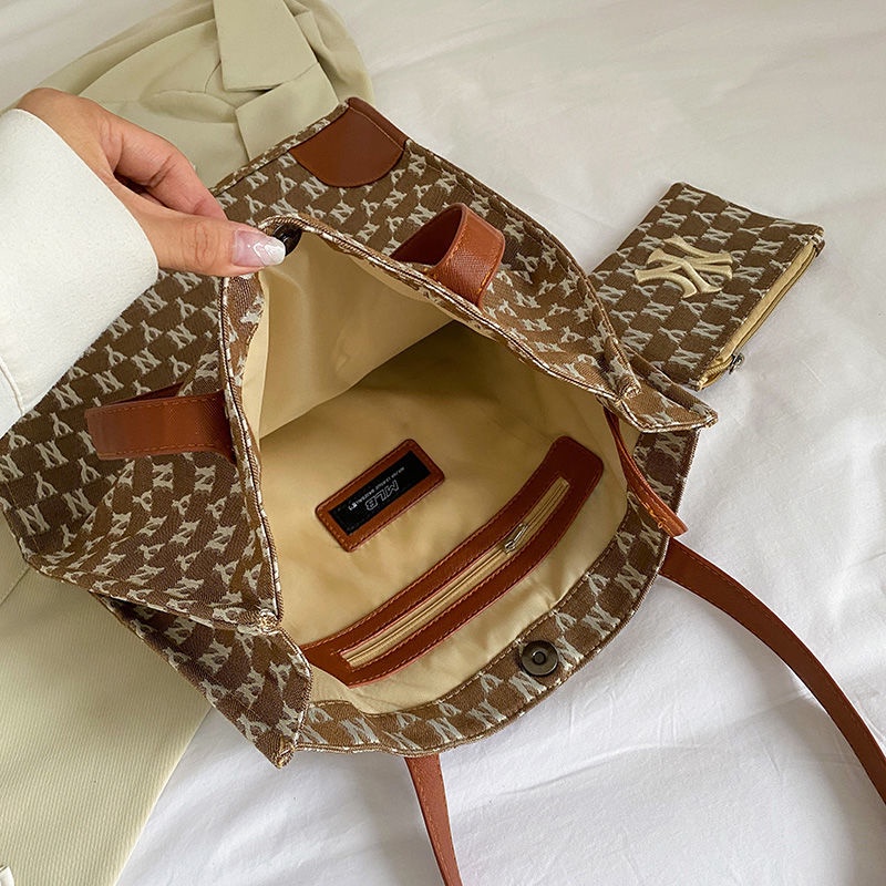 Túi Tote Đeo Vai Chất Liệu Denim Thời Trang Cho Nữ