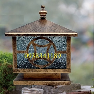 (RẺ VÔ ĐỐI)Đèn trụ cổng gắn đầu cột ngoài trời D300