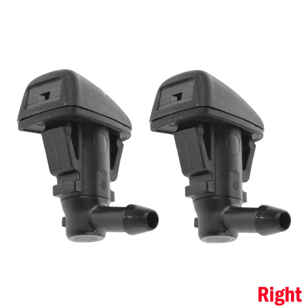 2 Vòi Phun Nước Rửa Kính Chắn Gió Màu Đen Cho Xe Hơi Chevrolet Cruz 2014-2015