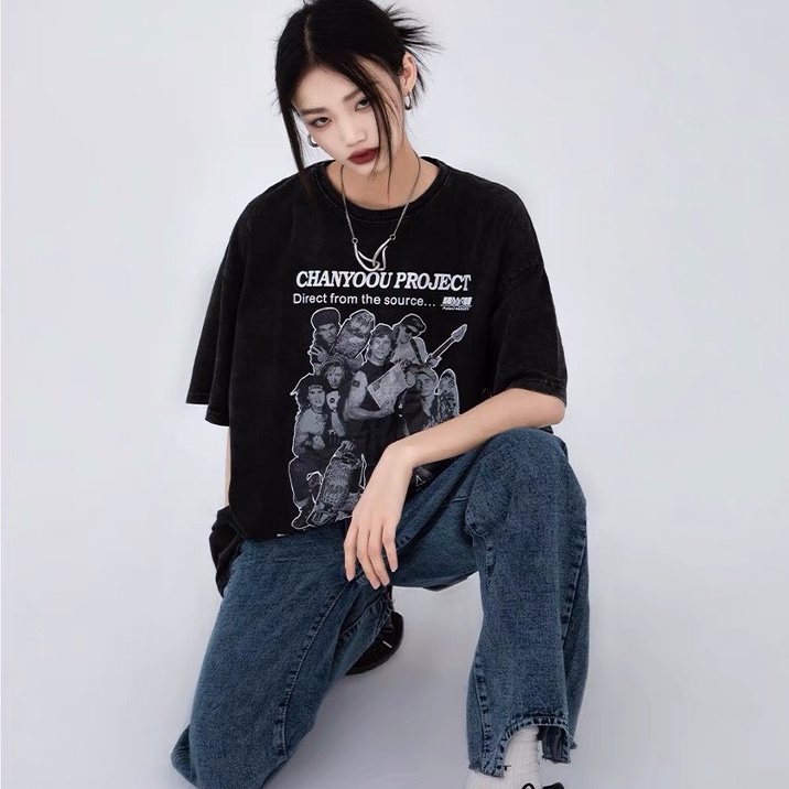 Áo Thun Cotton UNISEX - Áo Phông Tay Lỡ Form Rộng AT Chanyoou