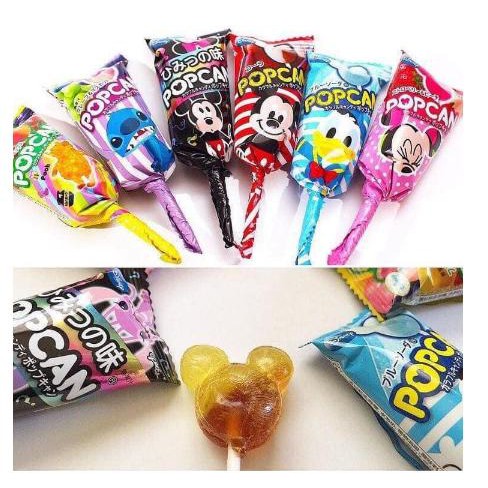 [Sale] Kẹo mút Glico Popcan Mickey Nhật Bản lẻ 1 chiếc