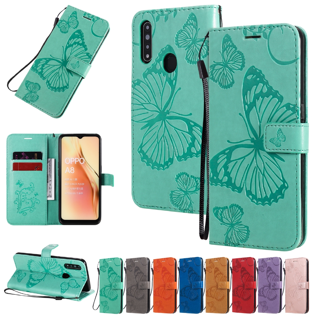 Bao da điện thoại họa tiết bươm bướm cho OPPO F11 PRO A8 2020 A31 2020 RENO Z FIND X2 PRO | BigBuy360 - bigbuy360.vn