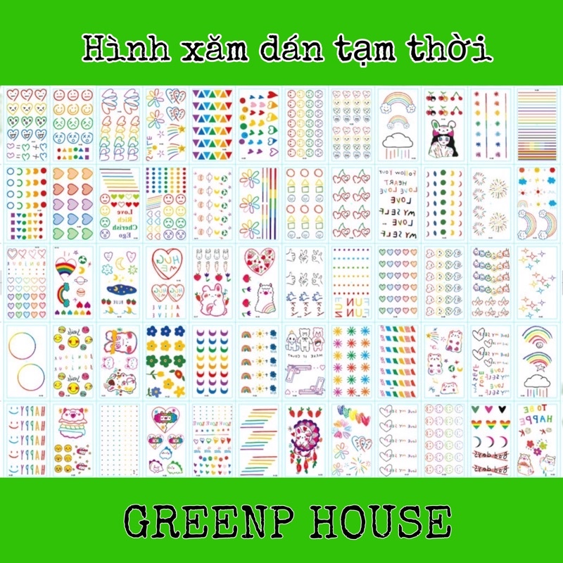 Hình xăm dán tạm thời - GREENP HOUSE