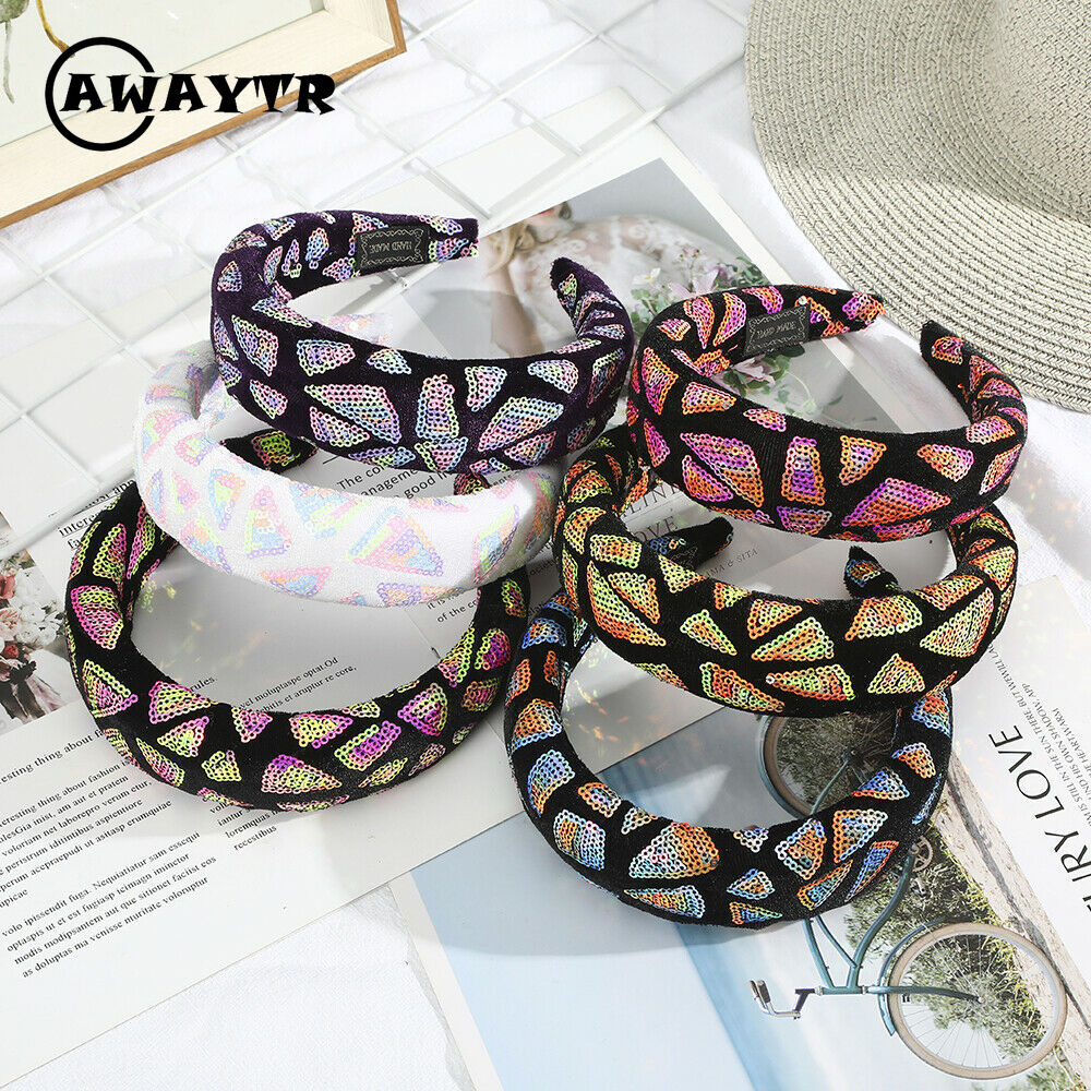 Băng Đô Cài Tóc Đính Kim Sa Lấp Lánh Thời Trang Cho Nữ