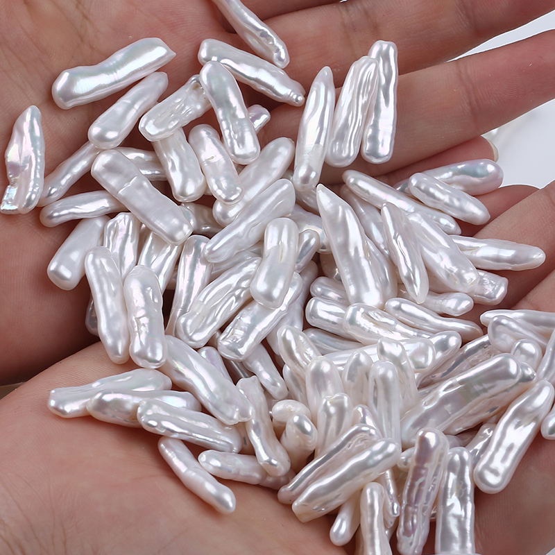 Chuỗi Hạt Ngọc Trai Nước Ngọt Tự Nhiên 6 * 25mm