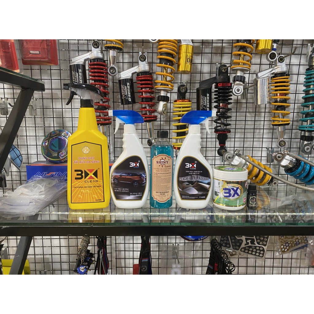 Dung dịch chuyên tẩy lốc xe máy - gầm oto Shiny clean  500ml.