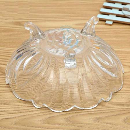 Đĩa đựng trái cây thủy tinh 3 chân cao cấp