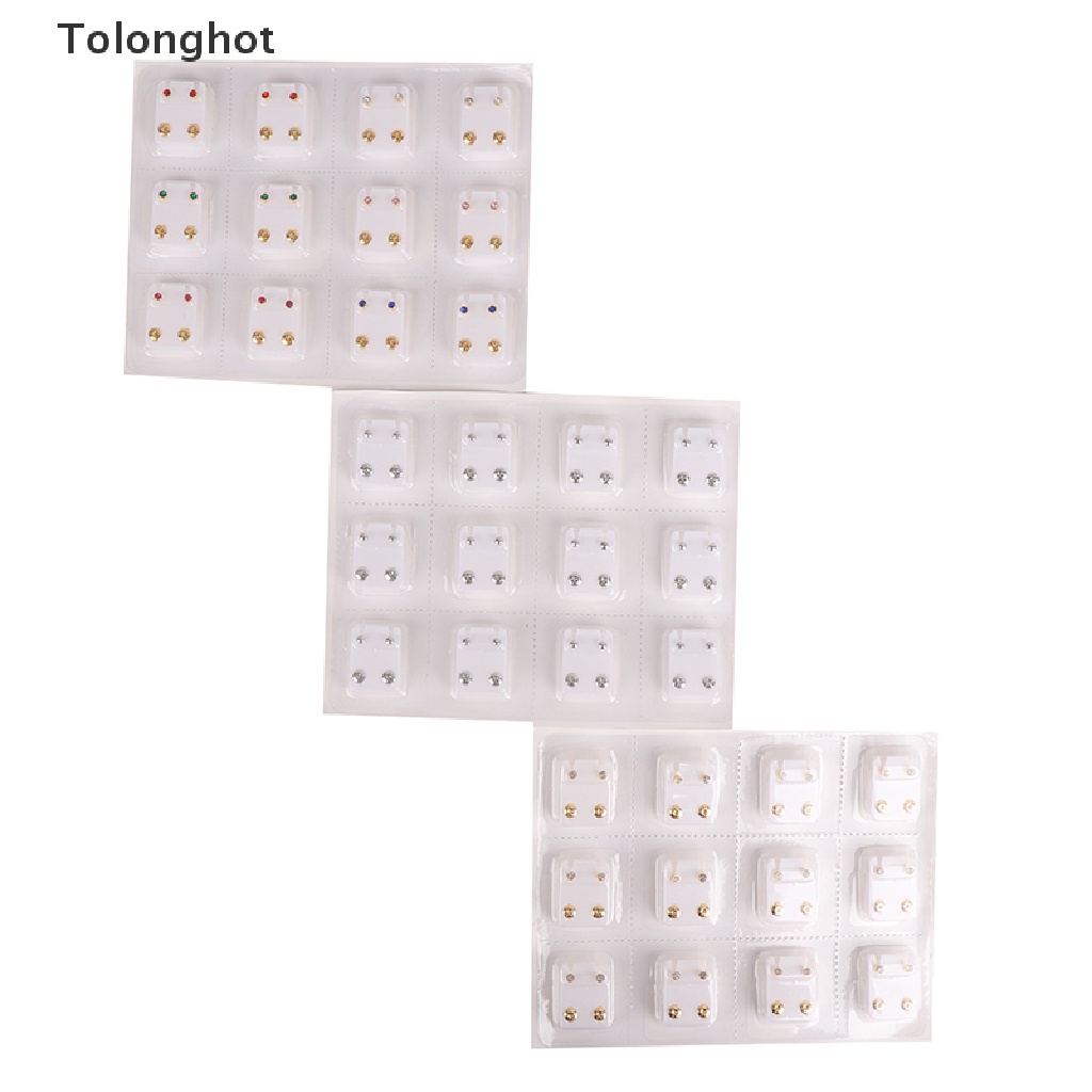Bộ 24 Khuyên Tai Thép Y Tế Chất Lượng Cao