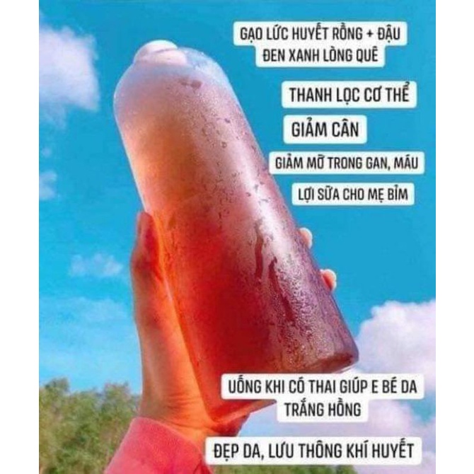 Trà gạo nứt, đỗ đen,mát gan, bổ máu