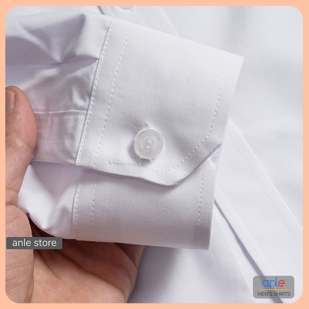 Áo sơ mi nam đẹp công sở LOUIS dài tay form Hàn Quốc cotton lụa cao cấp xuất khẩu màu trắng đen [Ảnh và Video Thật]