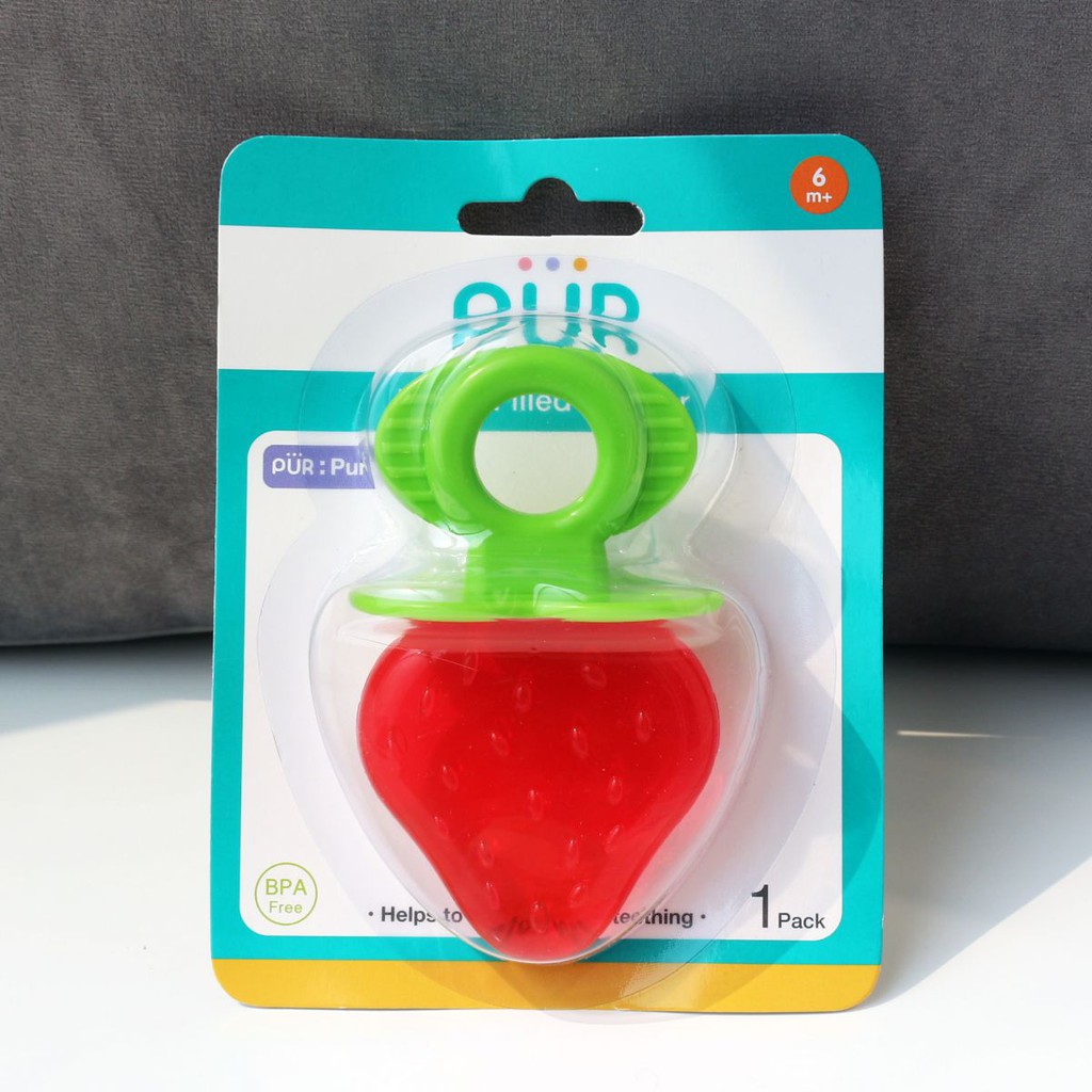 Miếng ngậm nướu cho bé PUR (8007) hình trái cây, không chứa BPA, đẹp nhiều màu sắc