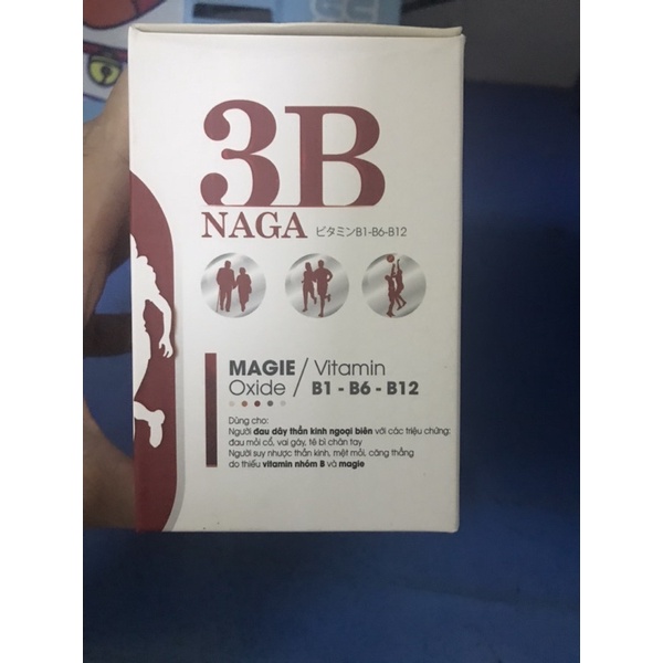 3B Naga hộp 100 viên hỗ trợ giảm các triệu chứng đau dây thần kinh ngoại biên