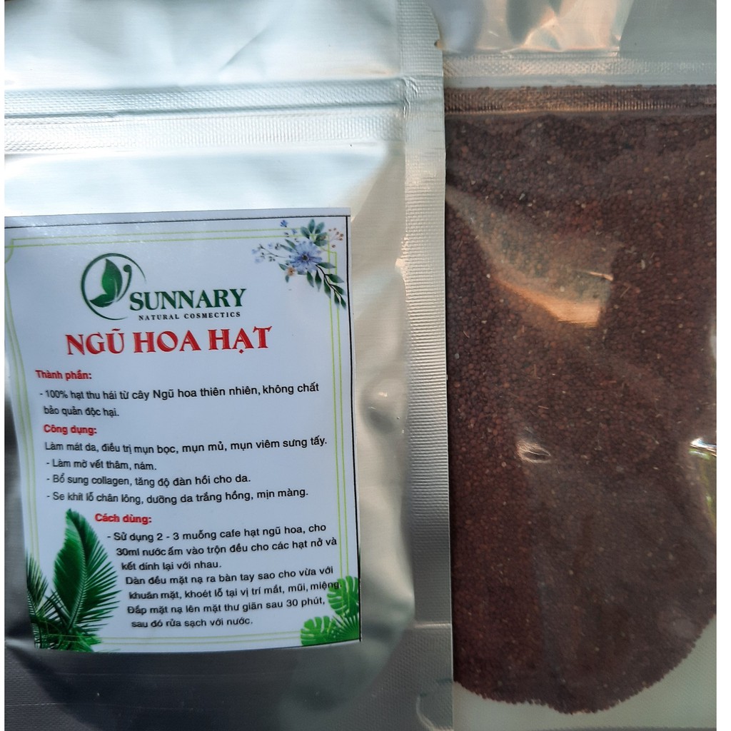 Hộp ngũ hoa hạt spa handmade 100gr