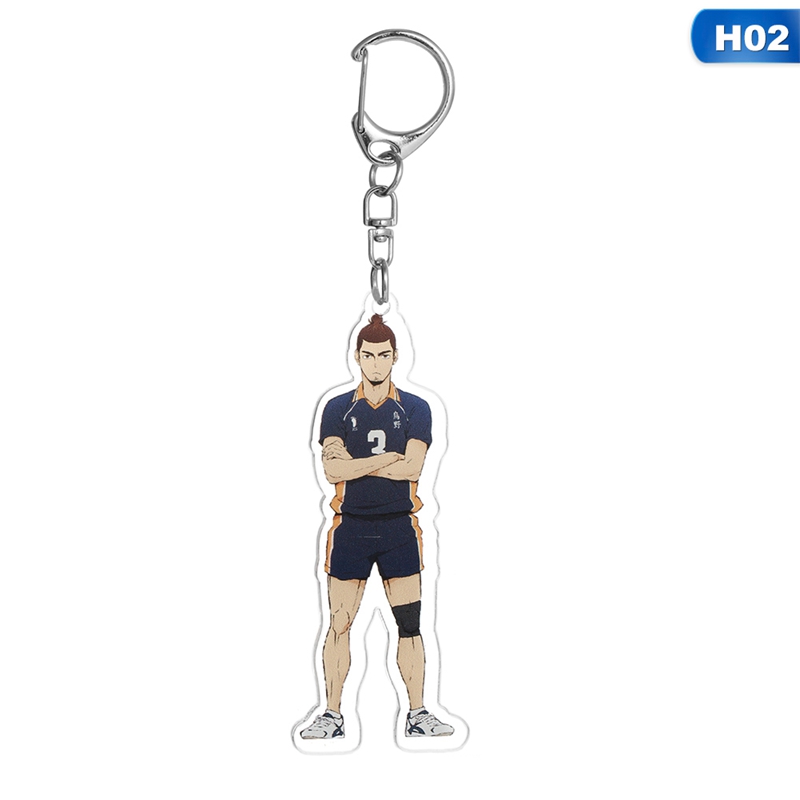 flowersqueen Móc khóa hình nhân vật Anime Haikyuu cá tính