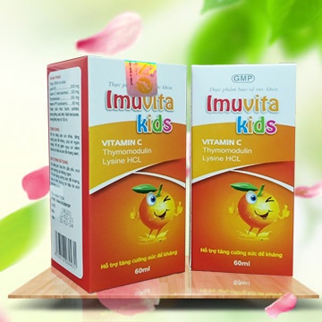 Siro ăn ngon cho bé biếng ăn táo bón chậm hấp thu tăng sức đề kháng Imuvita Kids chính hãng Nari hộp 60 ml