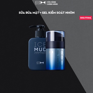 Combo Sữa Rửa Mặt Ice Mud + Gel Kiểm Soát Dầu Nhờn BLUEMAN 170ml+50g ZL186 ZL15020551