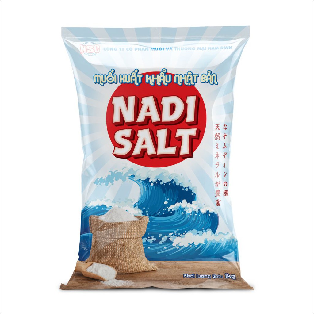 MUỐI XUẤT KHẨU NHẬT BẢN NADI SALT - 1KG (NSC)