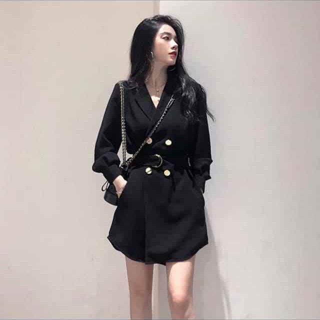 Đầm vest đen sang chảnh