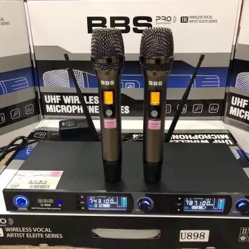 Mic không dây bbs U898 hát karaoke chuyên nghiệp hát hay tiếng sáng dày trầm mic hút không hú không rè bảo hành 12 tháng