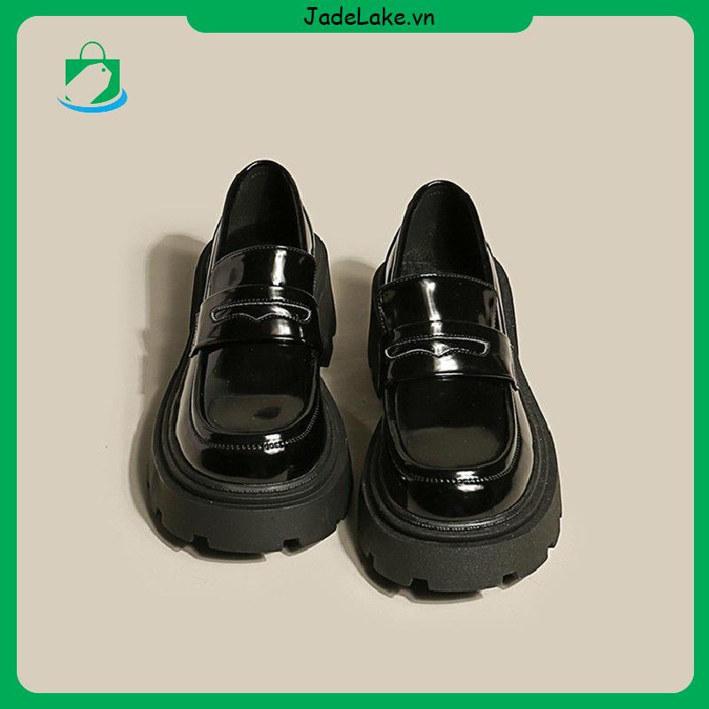 Giày Da Đế Dày Phong Cách Anh Quốc Cổ Điển Thời Trang Xuân Thu Mới Cho Nữ