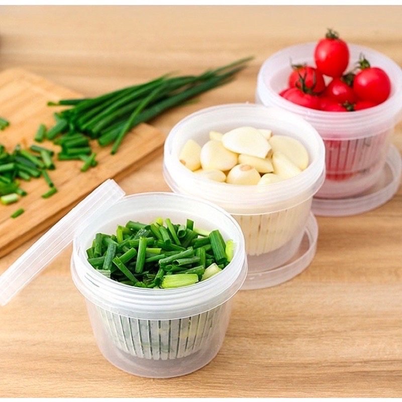 Hộp đựng hành tỏi thực phẩm để tủ lạnh