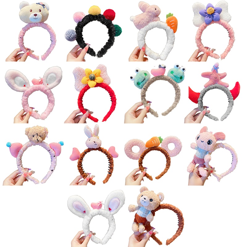 Băng Đô Cài Tóc Hình Động Vật Hoạt Hình Dễ Thương Cho Bé