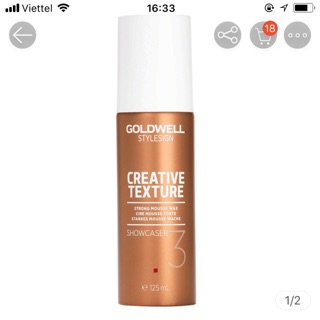 Sáp bọt hiệu quả Showcaser 3 Creative Texture Goldwell 125ml