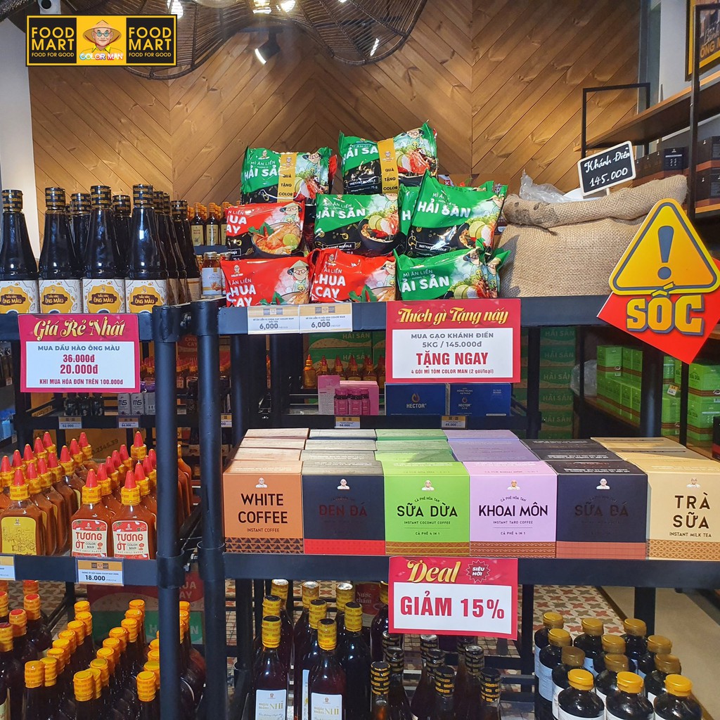 Trà Sữa Hòa Tan Color Man set 20 gói với thành phần bột kem béo cao cấp, trà đen sấy khô chuyên dùng pha trà sữa | BigBuy360 - bigbuy360.vn