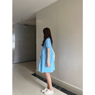 Đầm váy chữ A túi ngực