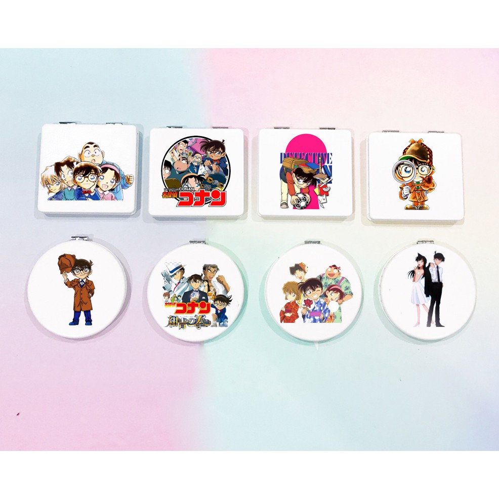 Gương 2 mặt nomo duck thám tử conan GPI26 gương pu hoạt hình cute dễ thương thần tượng