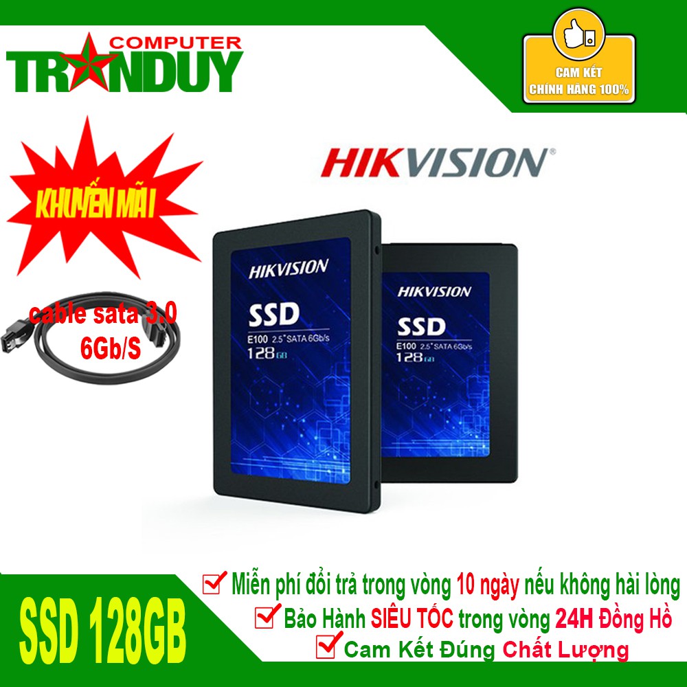[Khuyến Mãi] Ổ Cứng SSD HIKVision E100 128GB 2.5'' Sata 6Gb/s Chính Hãng