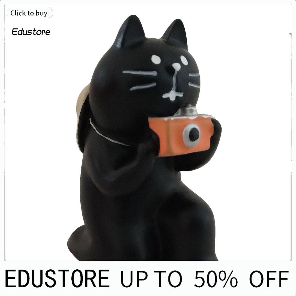 Mô hình chú mèo bằng nhựa resin mini dùng trang trí độc đáo