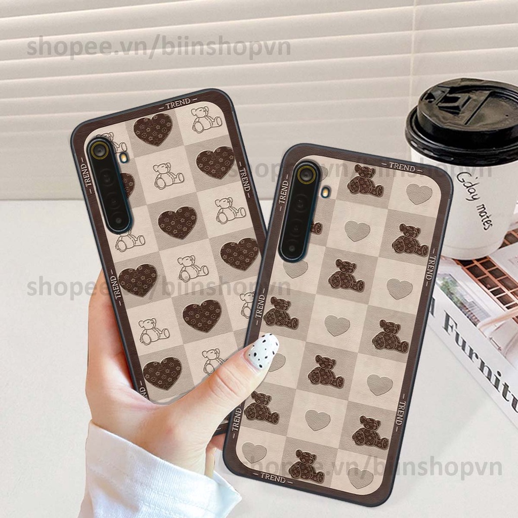 Ốp Realme 6 / 6 Pro caro trái tim nhiều màu sắc, đầy cá tính, khẳng định phong cách