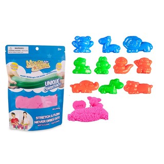 Cát tạo hình siêu nhẹ  LS-250G màu hồng + khuôn M028