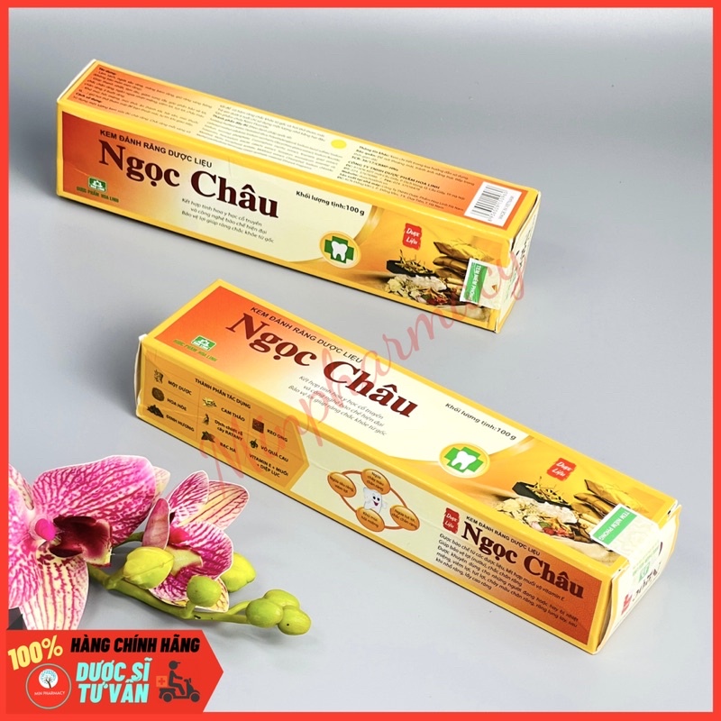 Kem Đánh Răng Dược Liệu NGỌC CHÂU Truyền thống (Tuýp 100g) - Minpharmacy