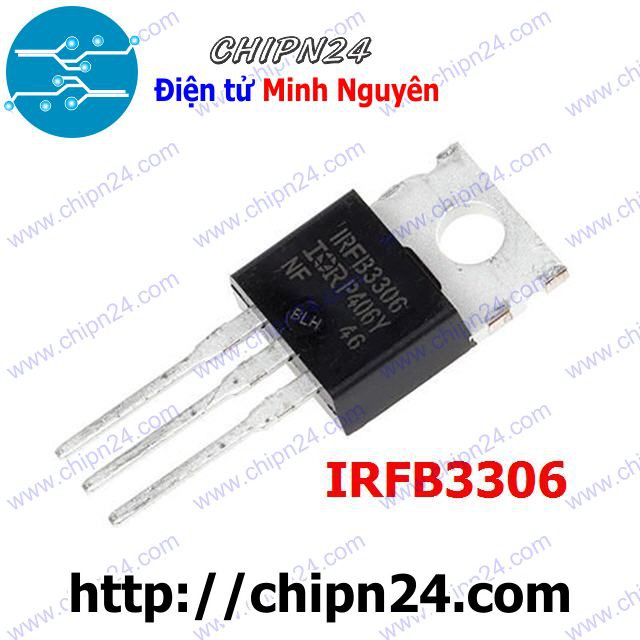 [1 CON] Mosfet IRFB3306 TO-220 160A 60V Kênh N (IRFB3306PBF FB3306 3306)