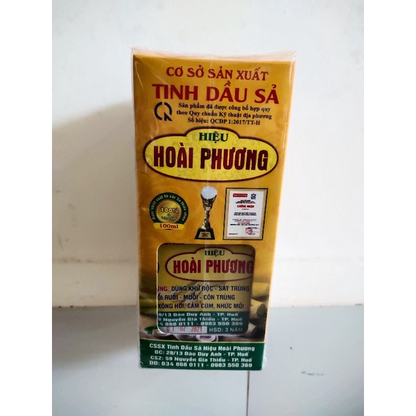 Tinh dầu SẢ Nguyên Chất Hoài Phương 100ml