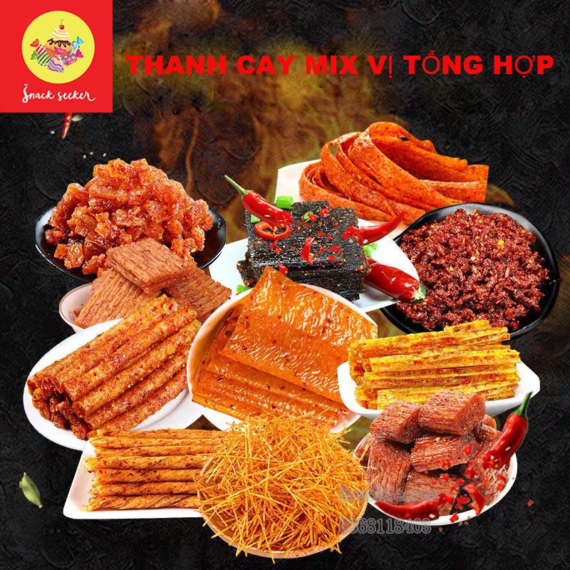 TỔNG HỢP ĂN VẶT CAY LÁT CHAY HỒ NAM (thừng cay ăn vặt trở về tuổi thơ)