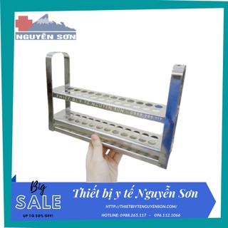 Giá đựng ống nghiệm bằng Inox loại 24 ống