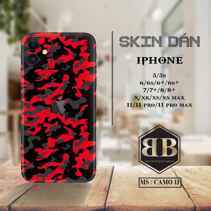 Dán skin iphone 5 5s 6 6s 6 Plus 6s Plus 7 7 Plus 8 8 Plus X XR XS XS Max 11 11 Pro 11 Pro Max siêu ngầu