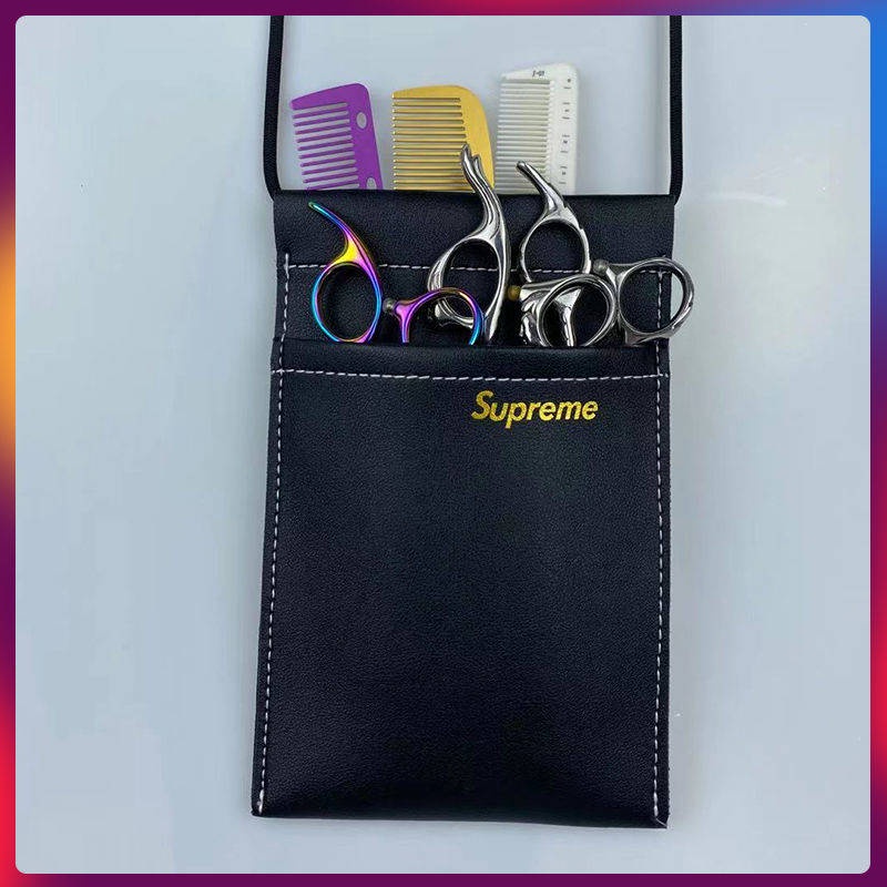 Túi Da PU Đeo Chéo Đựng Kéo Cắt Tóc Đa Năng Cá Tính