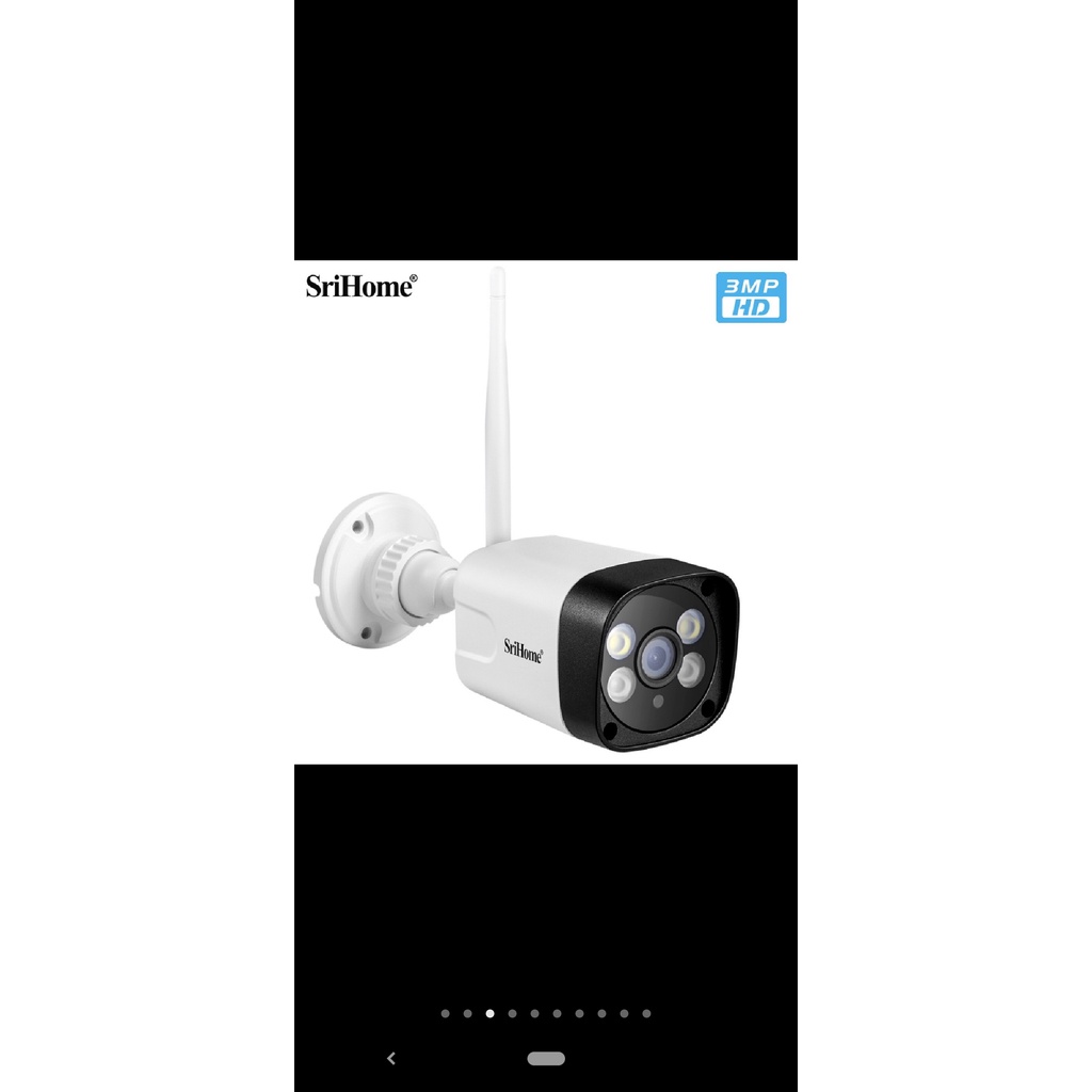 Camera Srihome 3M-2K Ngoài Trời Ban Đêm Có Màu