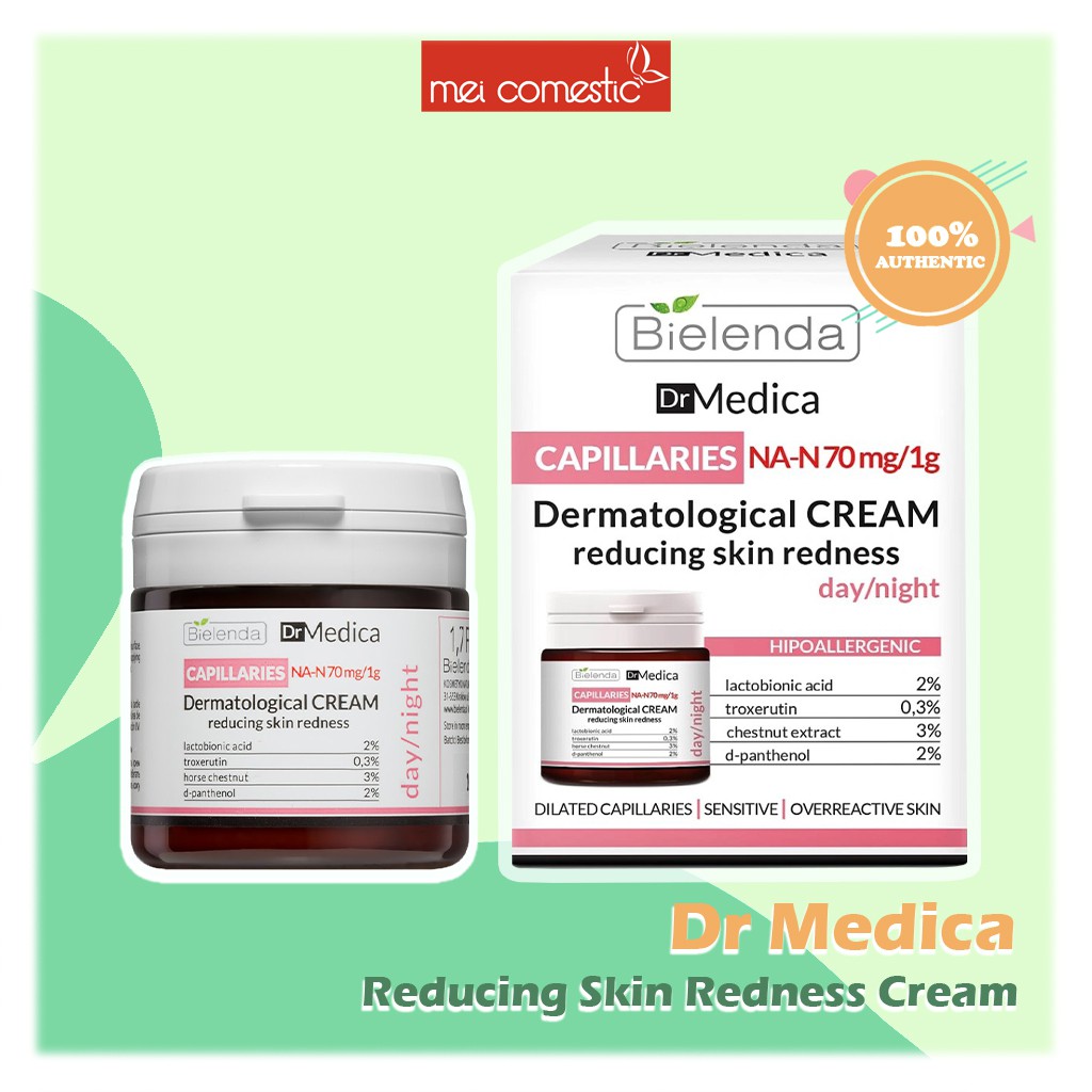 Kem Dưỡng Giảm Đỏ Giãn Mao Mạch Bielenda Dr Medica Cream 50ml