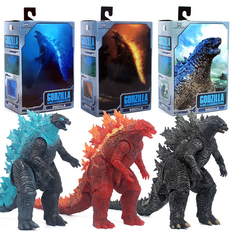 Mô hình NECA Godzilla 3 màu có khớp cử động SHM Ultraman - Figure Quái Vật Ver 2 King of the Monsters