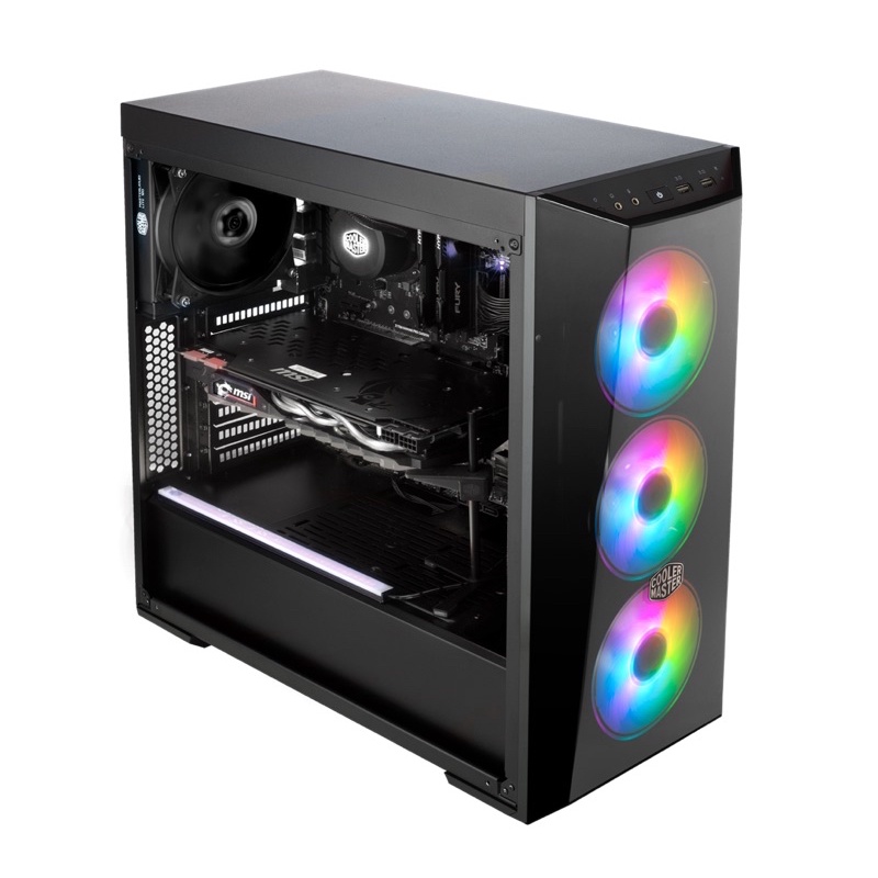 Vỏ Case Cooler Master MasterBox Lite 5 ARGB (Mid Tower/Màu đen/Led ARGB)